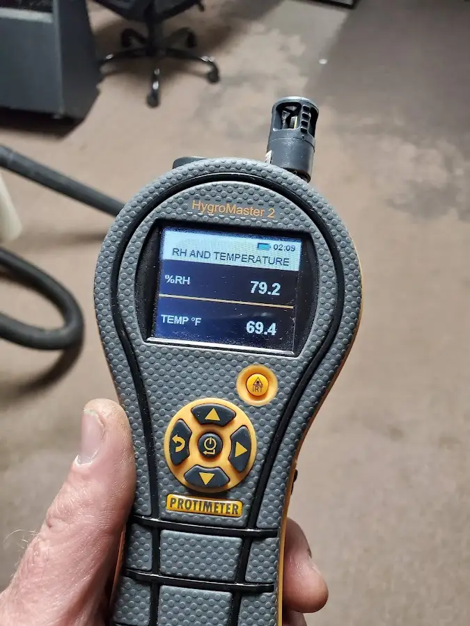 Moisture meter humidity assessment for Mold Remediation & Removal in Pittsboro