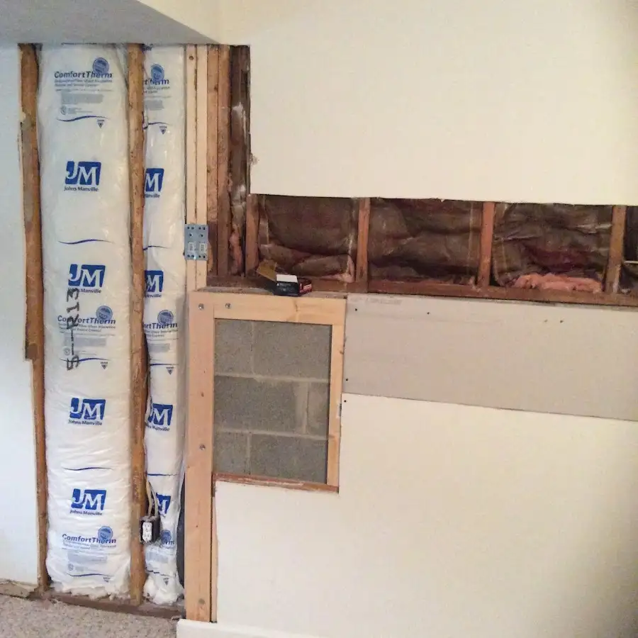 Wall insulation replacement during Contents Cleaning & Restoration in Pittsboro